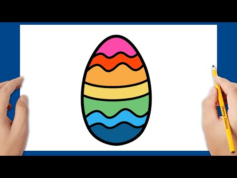 Comment dessiner un œuf de Pâques | Dessin de Pâques