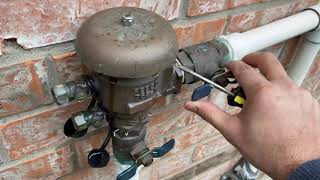 Winterize Sprinklers - How to Drain your Sprinklers w/Backflow Preventer