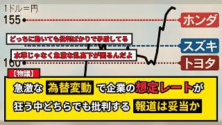 【物議】高橋洋一氏の日経為替報道批判に賛否！企業の想定レート乖離と急激な乱高下が及ぼす実体経済への深刻打撃