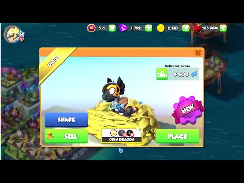 Hatched Odin Dragon-Dragon Mania Legends | Divine party Winter Sun Castle Event | DML