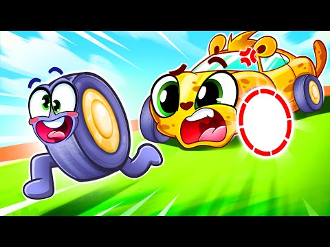 I Lost my Wheel Song 😱 | Funny Kids Songs & Nursery Rhymes by Baby Cars