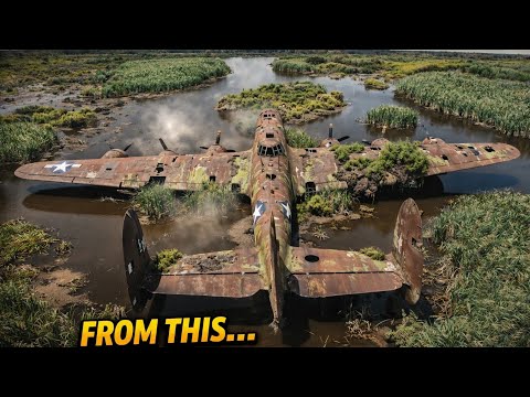 Abandoned WWII Bomber Recovered After 70 Years – INSANE Restoration!”