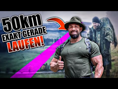 50 KM exakt auf einer Linie Laufen! Fritz Meinecke Reaktion