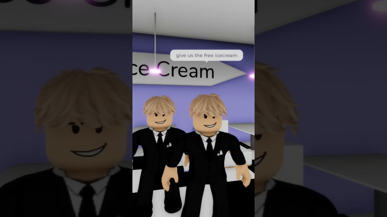 Plan: Free Ice Cream ❌ Failed #roblox #shorts
