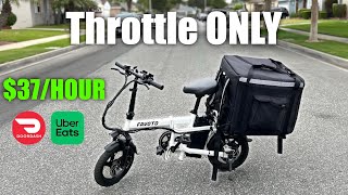 DoorDash & UberEats With A Small Foldable Ebike | Favoto Flow Range Test
