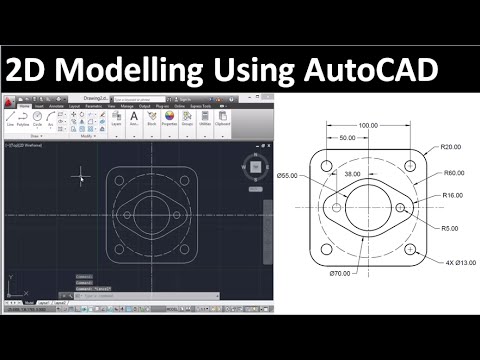 2D drawing using AutoCAD drawing 4