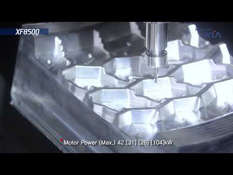 Вертикальный фрезерный пятиосевой обрабатывающий центр с ЧПУ HYUNDAI WIA XF8500 - Видео c Youtube №2