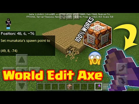 How to make a World Edit Axe in Minecraft using a...