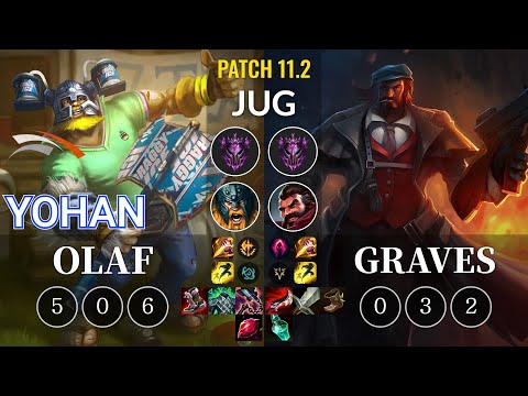HLE yoHan Olaf vs Graves Jungle - KR Patch 11.2