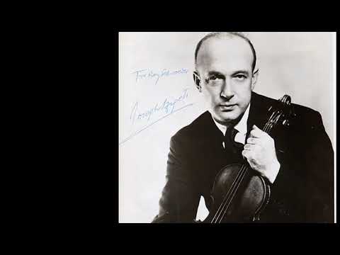 JOSEPH SZIGETI. J. S. Bach - Chaconne from Partita No.2 in d, for Violin solo