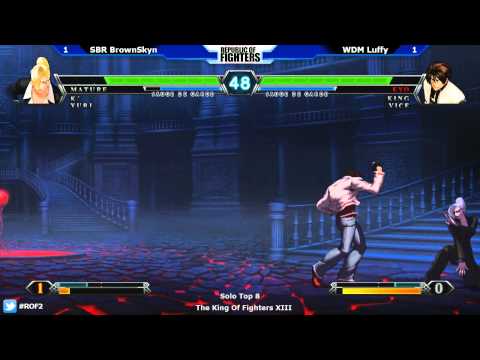 Republic Of Fighters #2 - KOFXIII 1er round Losers : SBR BrownSkyn vs WDM Luffy