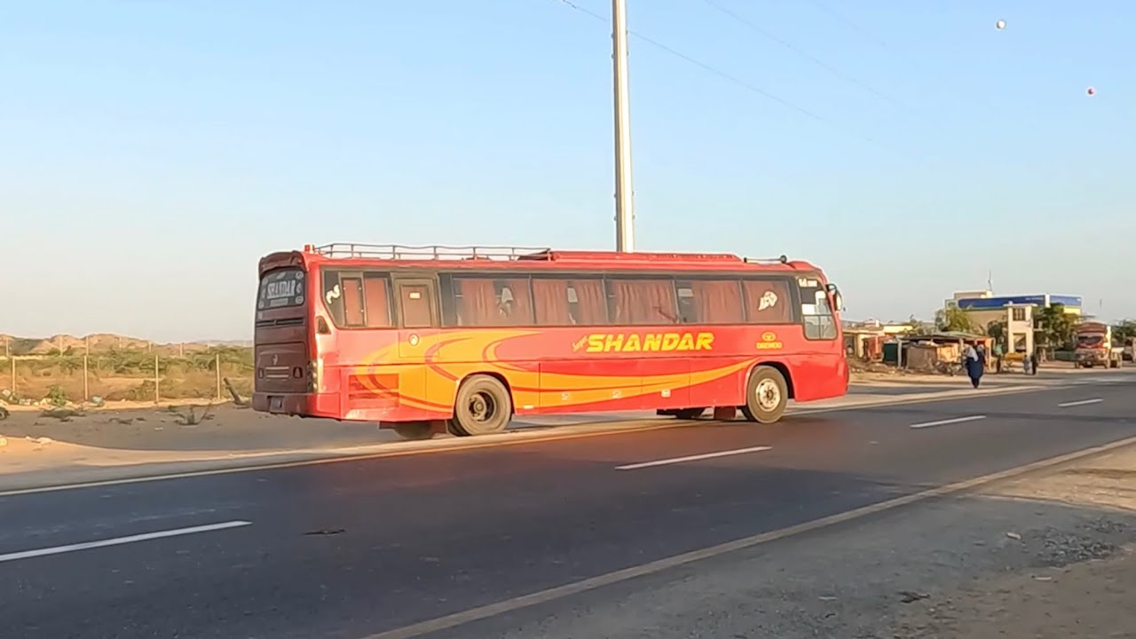 Super Shandar Daewoo Bus Khuzdar to Karachi Service Daily | Traveling Channel