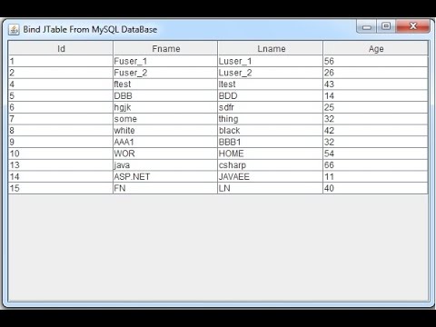 How To Bind JTable From MySQL DataBase Using ArrayList In Java NetBeans [ with source code ] Video