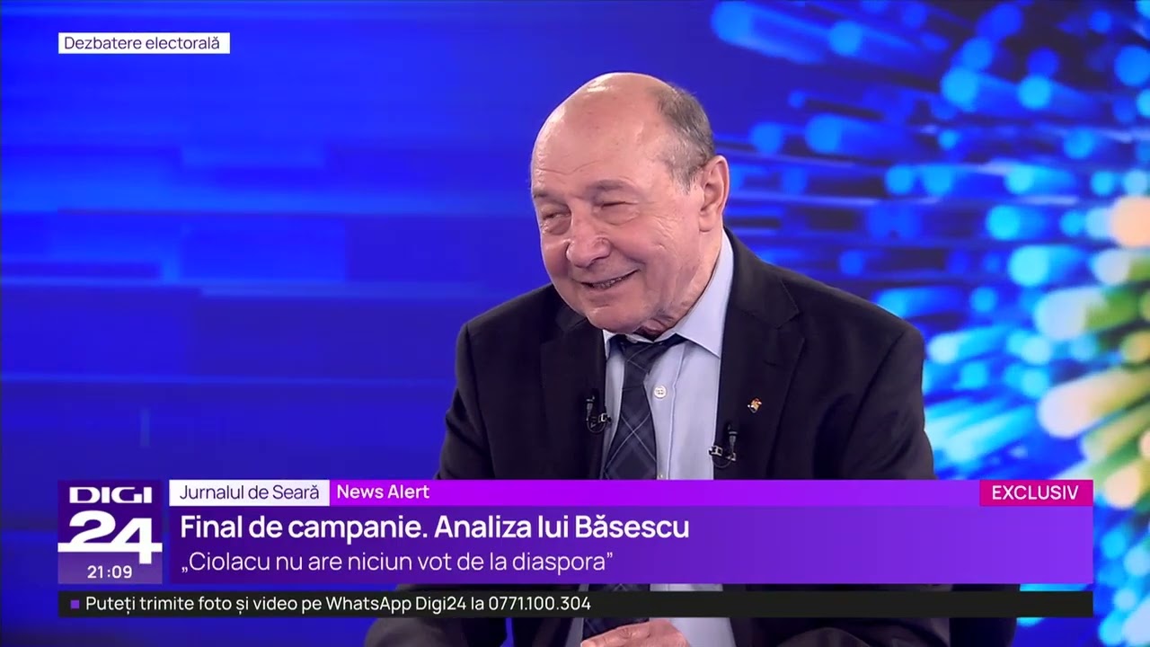 Băsescu despre prezidențiabili: Ciolacu, „un unsuros”. Geoană, „un balon umflat”, Ciucă, „un laș”