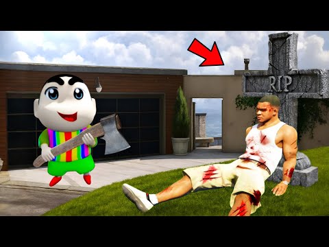 SHINCHAN ATTACKED FRANKLIN AND CHOP IN GTA 5