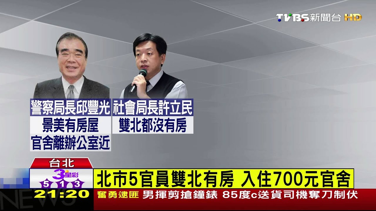 700元官舍名單曝光　5官員雙北有房