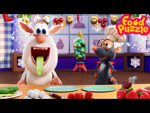 BOOBA: Food Puzzle 🎄  Cây thông Giáng Sinh 🎄  Phim Hoạt Hình Vui Nhộn Cho Trẻ Em