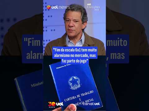 Fim da escala 6×1: Haddad rebate mercado e descarta risco de onda de demissões