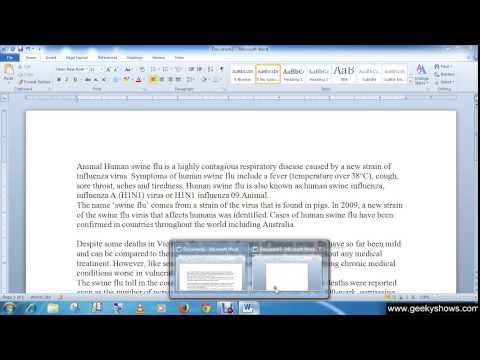 Microsoft Office Word 2010 Insert Text in Document