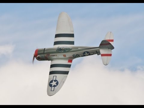 GIANT 1/4 SCALE RC P-47 THUNDERBOLT - DLE 170cc FLAT TWIN PETROL - JOHN AT SOUTHERN HEADCORN - 2019