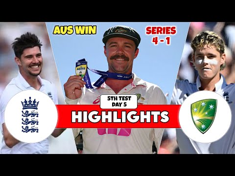 Australia Vs England 5th Test Match Day 5 Highlights 2026 | AUS Vs ENG Test Highlights | AUS Vs ENG