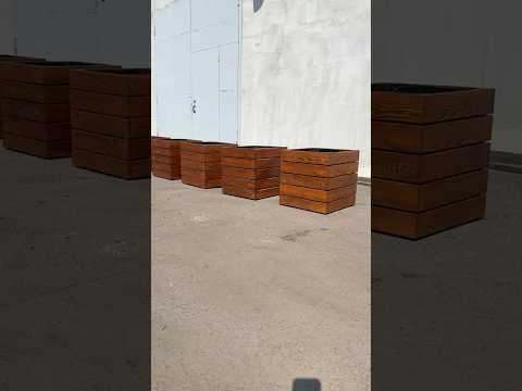 Вазон садовый из дерева для цветов и деревьев под посадку 400х400х400 - 700х700х700 мм - фото 1 - id-p1404902809