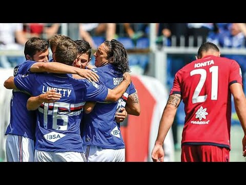 Sampdoria Vs Cagliari (29-4-18) ● Goal Kownacki