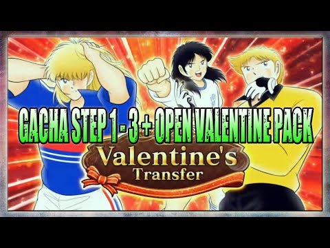 GACHA Ter-KHILAF!! STEP 1-3 + Open Valentine Pack + Open HINO [EX] - Captain Tsubasa Dream Team