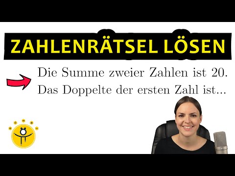 ZAHLENRÄTSEL lösen mit GLEICHUNGSSYSTEM – Gleichungen, Textaufgabe