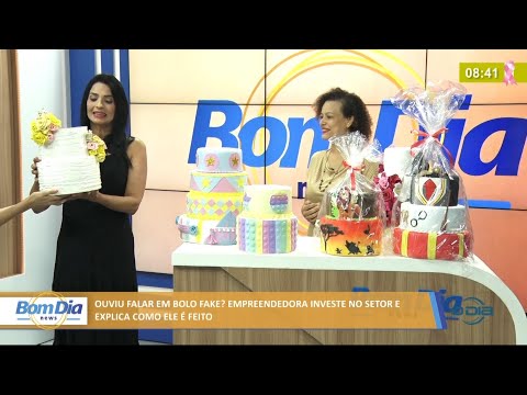 Empreendedora investe em bolo fake e explica como ele eÌ feito 21 10 2021