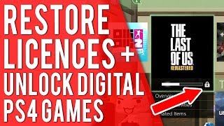 How To Restore Licenses On PS4 - How To Unlock Your Digital PS4 Games - PS4 Tutorial