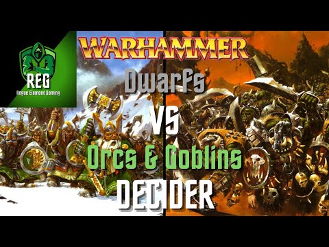 Warhammer Fantasy 6th Edition Battle Report | Dwarfs vs Orcs & Goblins (DECIDER!)