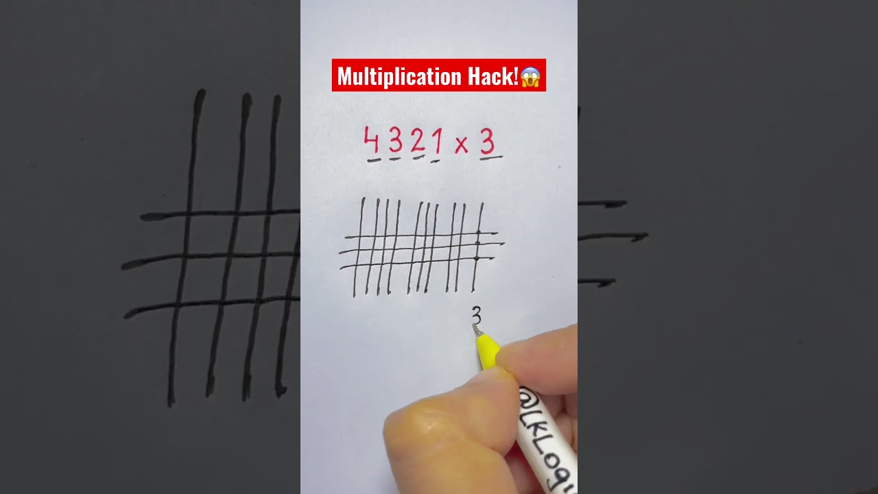 Did you know you can multiply with lines and dots?😱