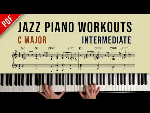 Jazz Piano Workouts (Intermediate) — Lesson 1: C Major (ii–V–I + Chord-Scales)
