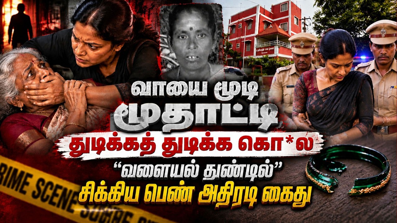 வாயை மூடி மூதாட்டி கொ*லை..! வளையல் துண்டு சிக்கியதில் பெண் அதிரடி கைது | Coimbatore | Kovai வாயை மூடி மூதாட்டி கொ*லை..! வளையல் துண்டு சிக்கியதில் பெண் அதிரடி கைது | Coimbatore | Kovai