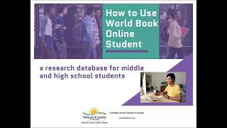 Volusia Databases: How To Use World Book Online Student