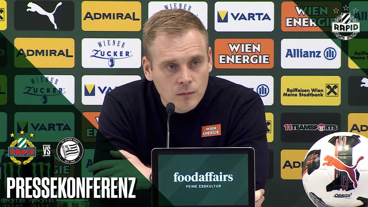Pressekonferenz nach dem Spiel gegen den SK Sturm