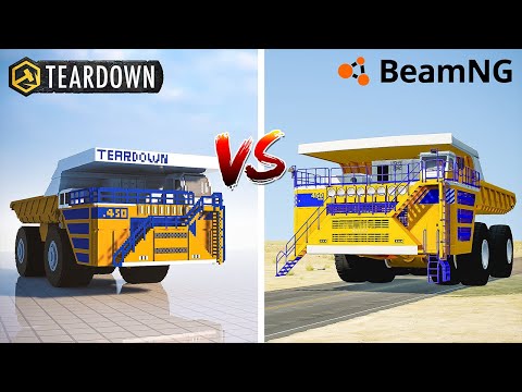 Teardown BELAZ vs BeamNG Drive BELAZ