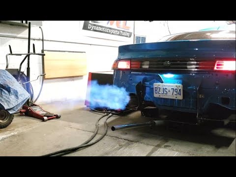 650WHP 2JZ S14 INSANE DYNO SPOOL + 2STEP FLAMES