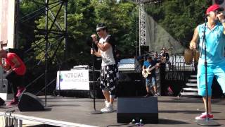 Grupo Mania &quot;Me Miras Y Te Miro&quot; At Six Flags Univision Festival