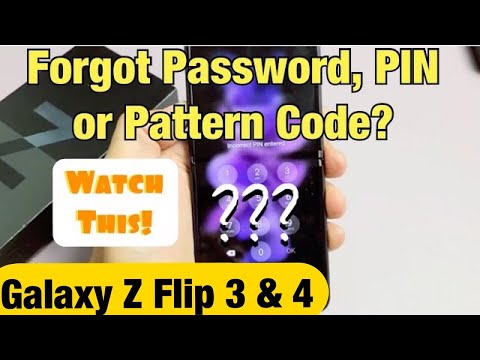 Galaxy Z Flip 3 & 4: Forgot Password, PIN, Pattern? Can't Turn OFF to Factory Reset? Watch This!