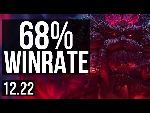 ORNN vs JAX (TOP) | 3/0/8, 68% winrate, Rank 7 Ornn | KR Challenger | 12.22