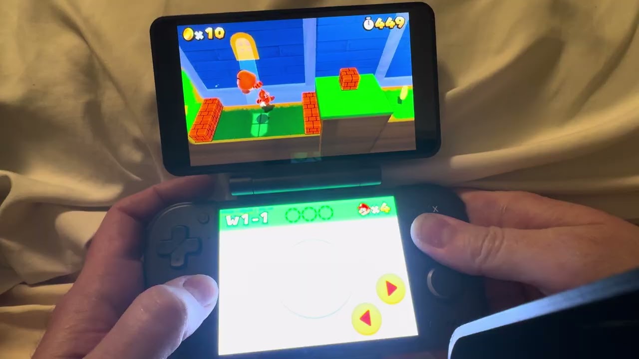 Retroid Pocket Nova RDS Gameplay - Mario 3D Land - 3DS - YouTube