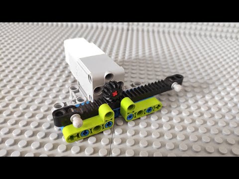 Lego Mindstorm Ev3 Simple Rack Gear arm Mechanism With Medium Servo Motor | Building Instructions