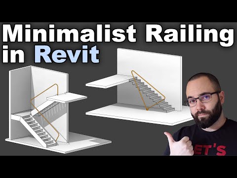 Minimalist Railing in Revit Tutorial