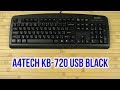 Клавиатура A4Tech KB-720 Black PS/2 - видео