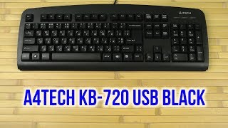 A4Tech KB-720 USB Black - відео 1