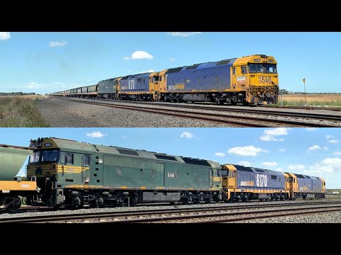 7731V Pacific National Grain Train Departs Gheringhap Loop (5/2/2022) - PoathTV Australian Railways