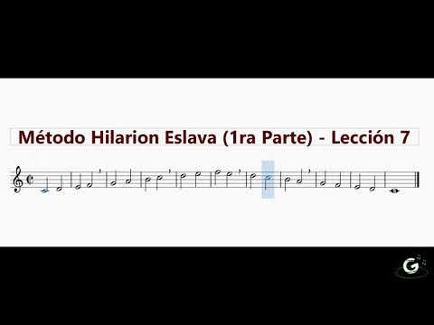 Método de Solfeo Hilarion Eslava (Primera Parte) - Lección 7