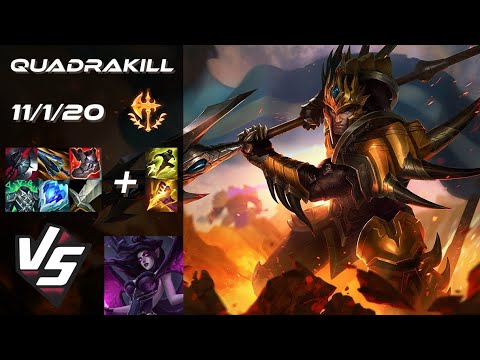 JUNGLE Jarvan IV vs Morgana [QUADRAKILL] - EU Challenger Patch 25.19